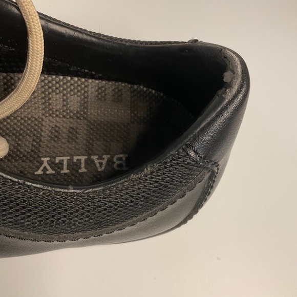 Bally Golf Shoes Shoes 27902 Black Leather Red/White Stitching Women's 7.5 - Picture 7 of 16